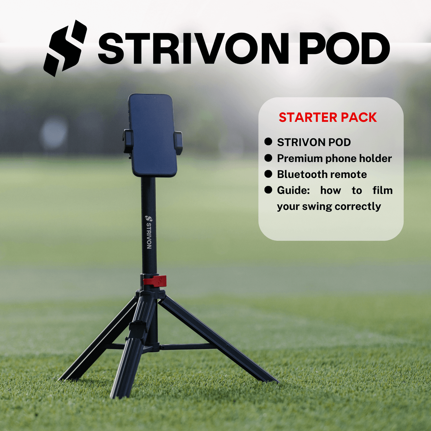 STRIVON POD is the best golf tripod for filming your swing the right way.